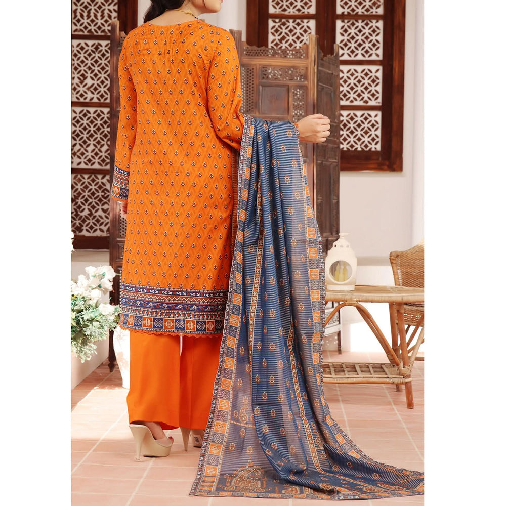 MISRI Embroidered Lawn By VS Textile 3-Piecs Unstitched Suit - 475