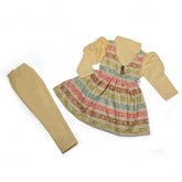 Girls Shalwar Suit - Fawn