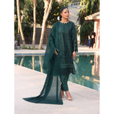 Summer Vibes By Dr. Haris Chikankari Lawn Unstitched 4 Pec Suit - 9