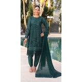 Summer Vibes By Dr. Haris Chikankari Lawn Unstitched 4 Pec Suit - 9