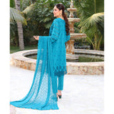 Summer Vibes By Dr. Haris Chikankari Lawn Unstitched 4 Pec Suit - 2