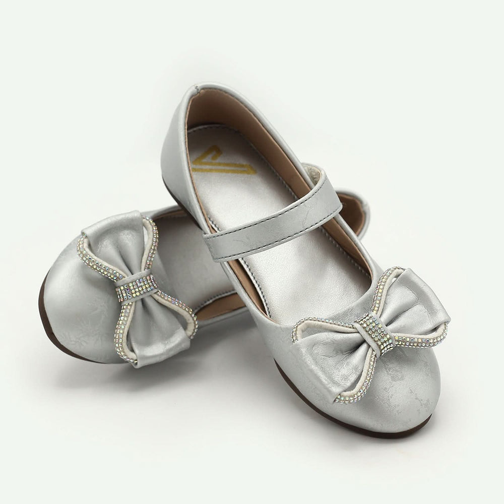 Girls Pumps - Silver