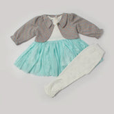 Girls Shalwar Suit - Cyan