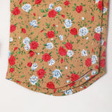 Girls Printed 2 Pcs Suit - Light Brown