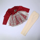 Girls Shalwar Suit - Red