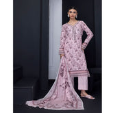 Salina Weaving Dobby By Regalia Lawn Printed Unstitched 3Pcs Suit V-2 - 1
