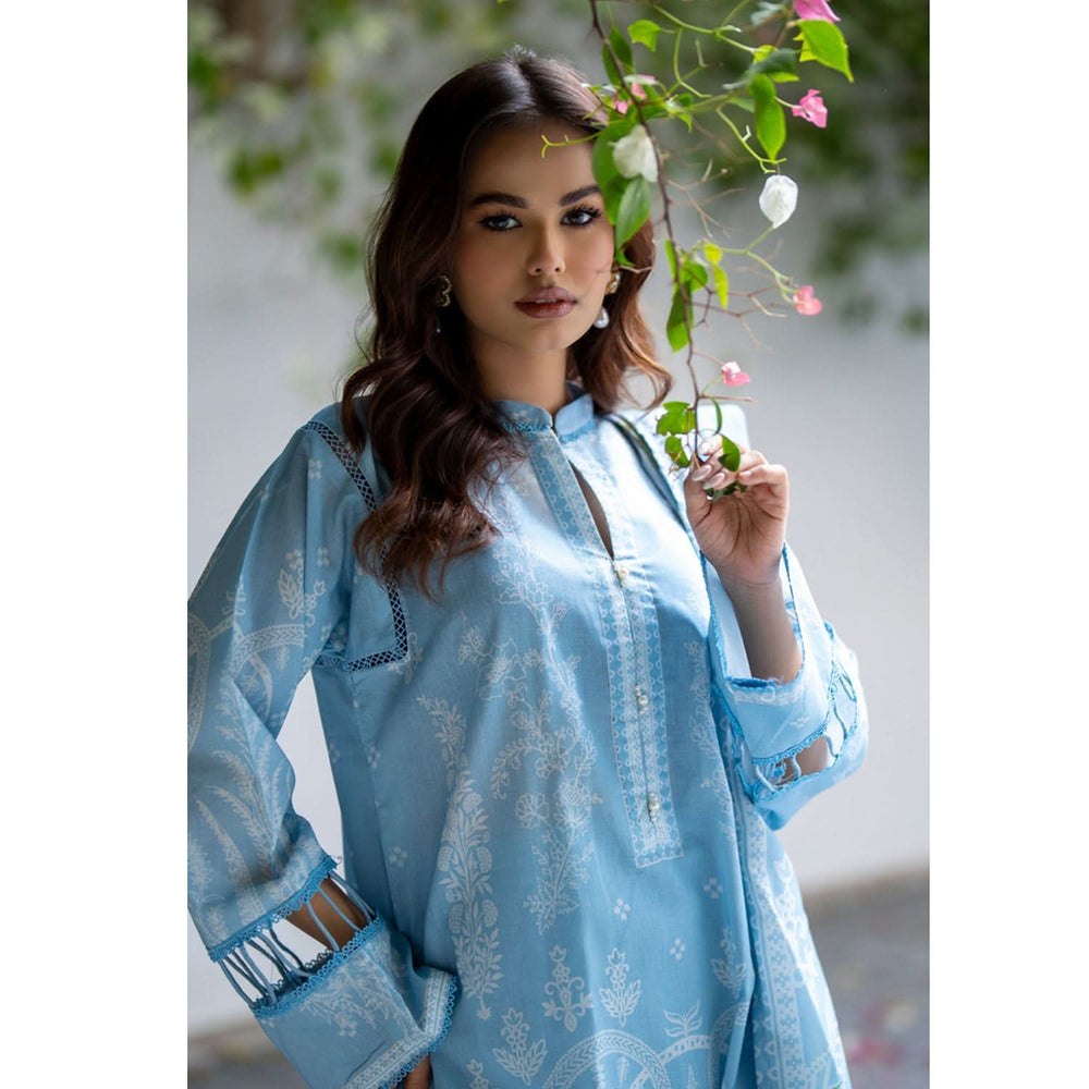 Salina Unstitched Lawn Digital Printed 3 Pcs Suit - 9
