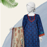 Panjnad Norah Lawn By J. Printed Unstitched 3 Pcs Suit - 241226