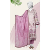 Panjnad Norah Lawn By J. Printed Unstitched 3 Pcs Suit - 241077