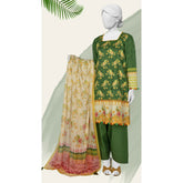 Panjnad Norah Lawn By J. Printed Unstitched 3 Pcs Suit - 241170