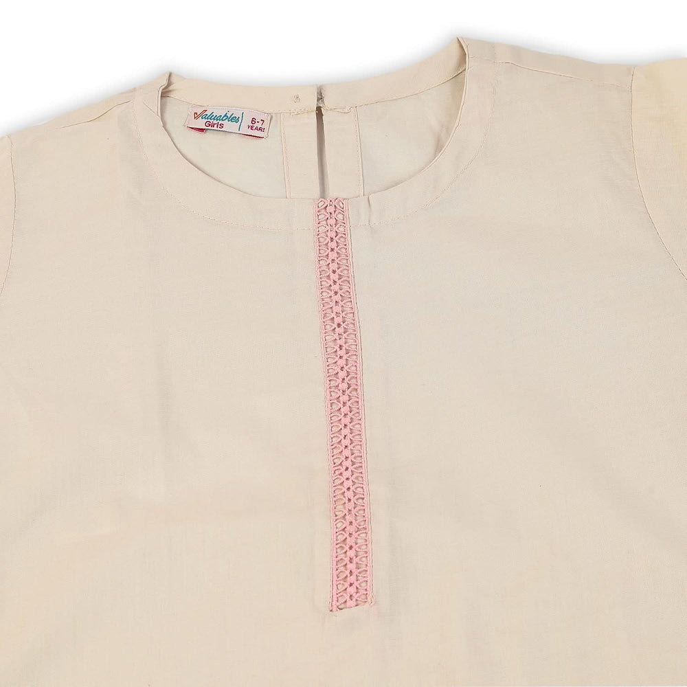 Girls Dyed 2Pcs Suit - Beige