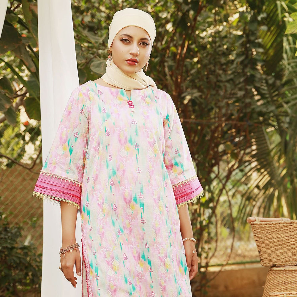 Eminent Printed Doriya Lawn Unstitched Kurti - 5