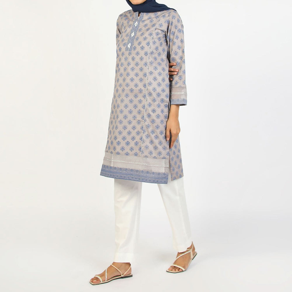 Eminent Women's Printed Kurti - Grey