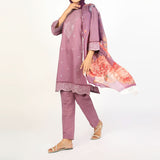 Women's Stitched 3-Piece Cotton Suit