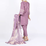 Women's Stitched 3-Piece Doriya Suit - Pink