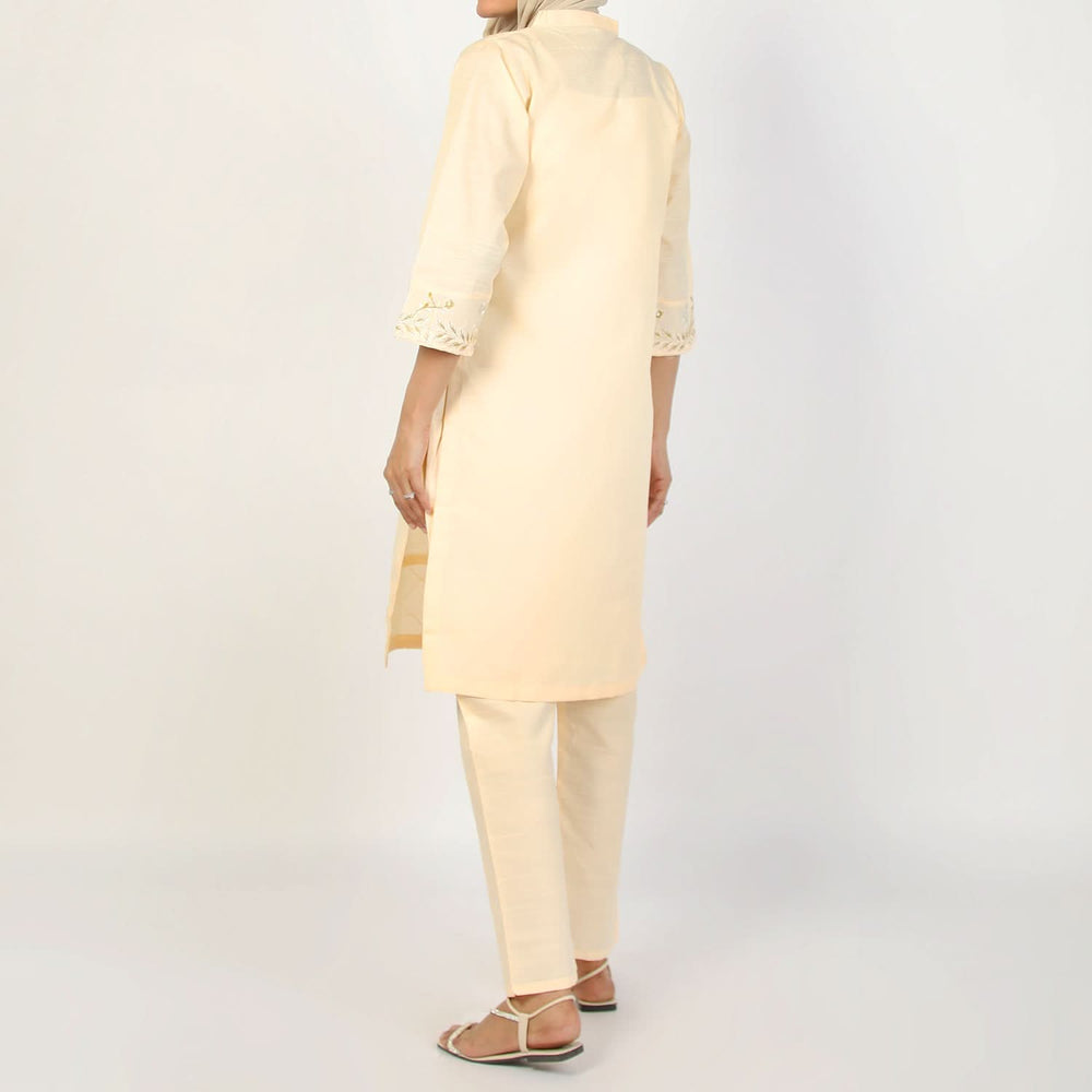 Women's Slub 2Pcs Suit