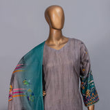 Valuable Women's Lawn Unstitched 3Pcs Suit V-2 - 8