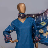 Valuable Women's Lawn Unstitched 3Pcs Suit V-2 - 7