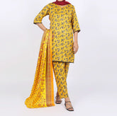 Shataj Febron Wash & Wear Unstitched Printed 3Pcs Suit - A11