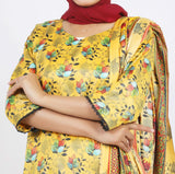 Shataj Febron Wash & Wear Unstitched Printed 3Pcs Suit - A7