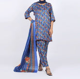 Shataj Febron Wash & Wear Unstitched Printed 3Pcs Suit - A5