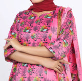 Shataj Febron Wash & Wear Unstitched Printed 3Pcs Suit - A4