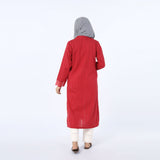 Eminent Striped Kurti-Red