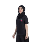 Eminent Women's Half Sleeves Printed T-Shirt - Black