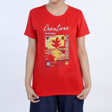 Women's Half Sleeves T-shirt - Red