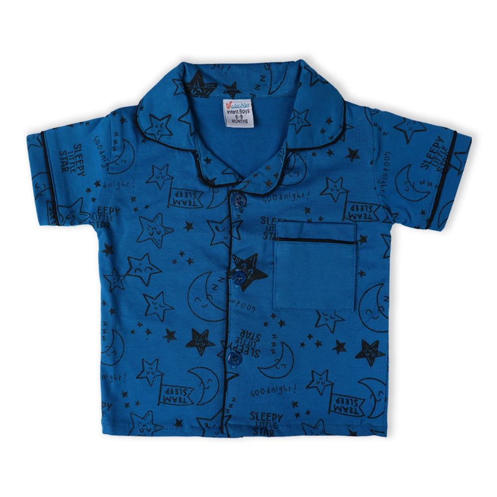 Valuable Newborn Boys Half Sleeves Night Suit