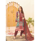 Laiba By SN Cloth Printed Poly Fabron Unstitched 3 Pcs Suit - 4