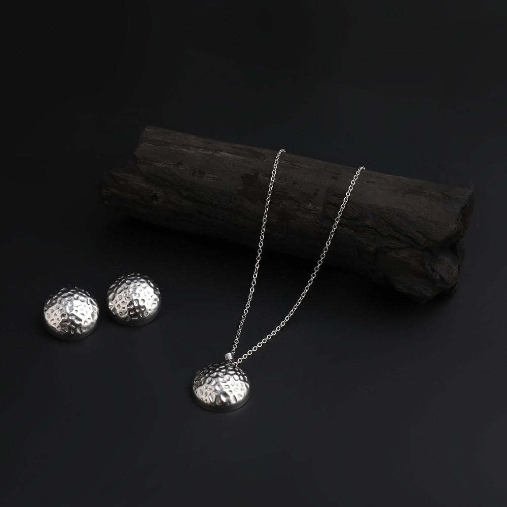 Women's Locket Set - Silver