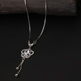 Girls Fancy Chain Locket - Silver