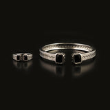 Women's Fancy Kara With Ring - Silver
