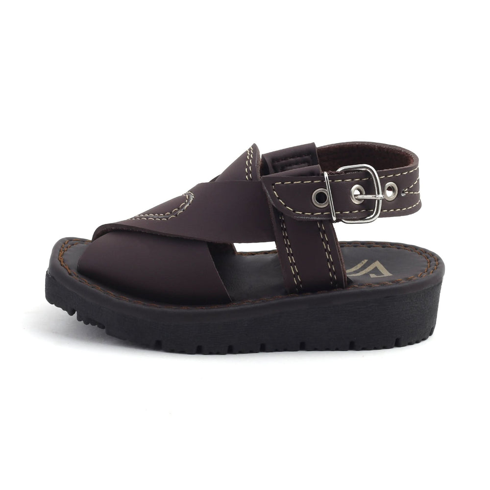 Valuable Boys Peshawari Sandal - Brown