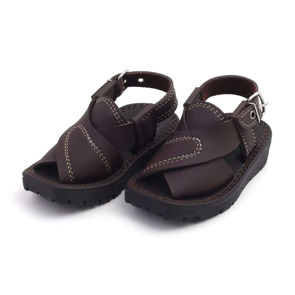 Valuable Boys Peshawari Sandal - Brown