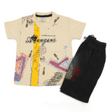 Boys Half Sleeves Denim Short Suit