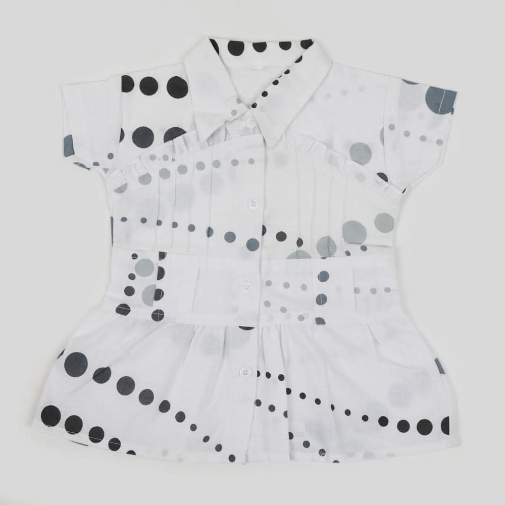 Girls Cotton Half Sleeves Shirt