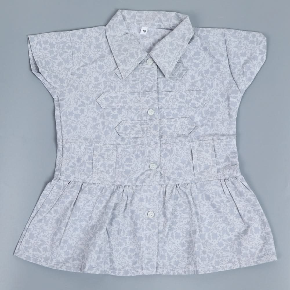 Girls Cotton Half Sleeves Shirt