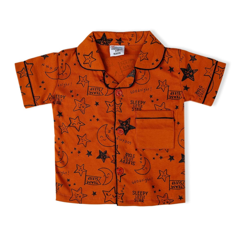 Valuable Newborn Boys Half Sleeves Night Suit