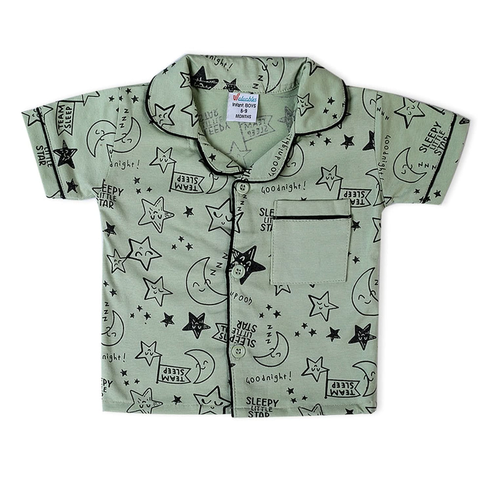 Valuable Newborn Boys Half Sleeves Night Suit