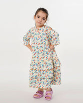 Eminent Girls Woven Frock - Off White