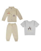 Valuables Newborn Boys 3-Piece Interlock Suit
