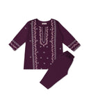Valuables Girls Embroidered 2PCS Suit