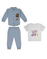 Valuables Newborn Boys 3-Piece Interlock Suit