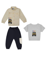 Valuables Newborn Boys 3-Piece Interlock Suit