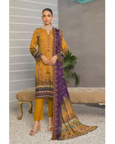 Nazia By RA-Bin Hameed Embroidered Linen Unstitched 3Pcs Suit - TS-2023