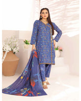 Nyasia By RA-Bin Hameeb Linen Cord's Printed Unstitched 3Pcs Suit - 7