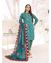 Nyasia By RA-Bin Hameeb Linen Cord's Printed Unstitched 3Pcs Suit - 2