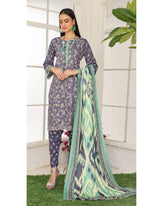 Varda By RA-Bin Hameed Embroidered Chikankari Unstitiched 3Pcs Suit - 10